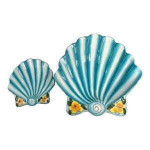 Shell Nautical Centerpiece Accent VTG Diane Come Dream with Me 2005 Bowls Lot 2